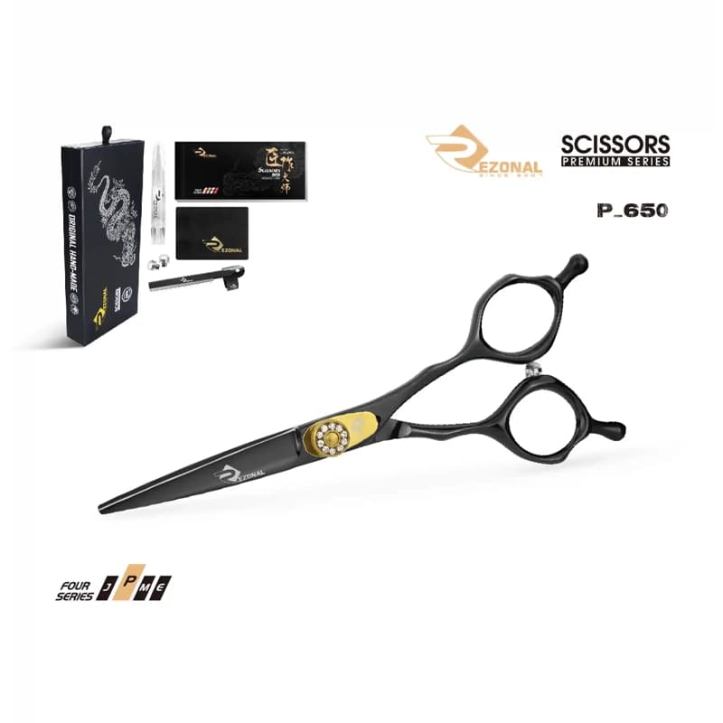 قیچی کوتاهی رزونال مدل پریمیوم P650 – مناسب اصلاح حرفه‌ای مو — تصویر ۲