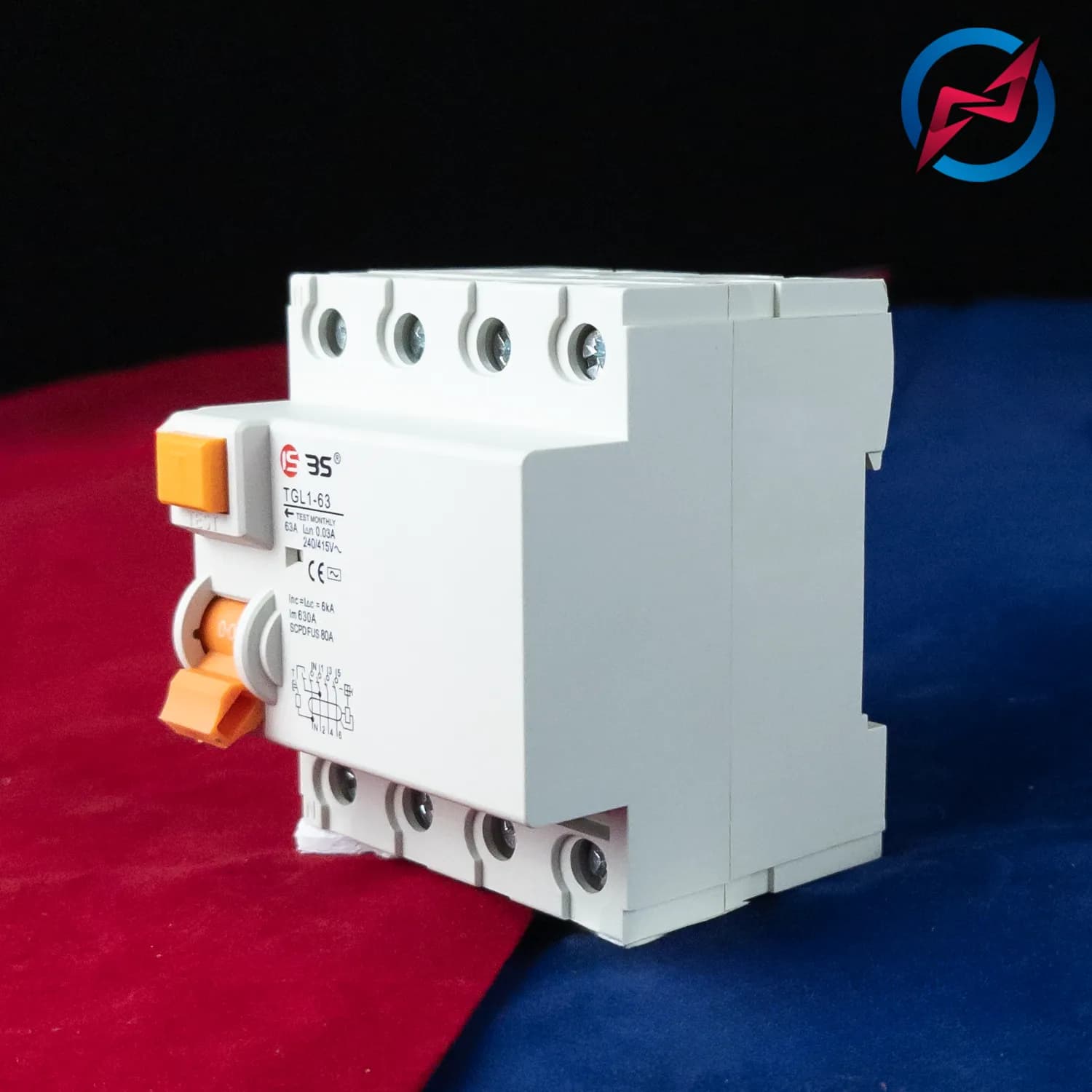 محافظ جان RCCB 3P+N-32A ISBS — تصویر ۲