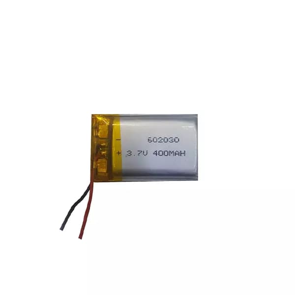 باتری لیتیوم پلیمر 3.7v ظرفیت 400mAh کد 602030