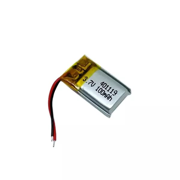 باتری لیتیوم پلیمر 3.7v ظرفیت 100mAh کد 401119 — تصویر ۲