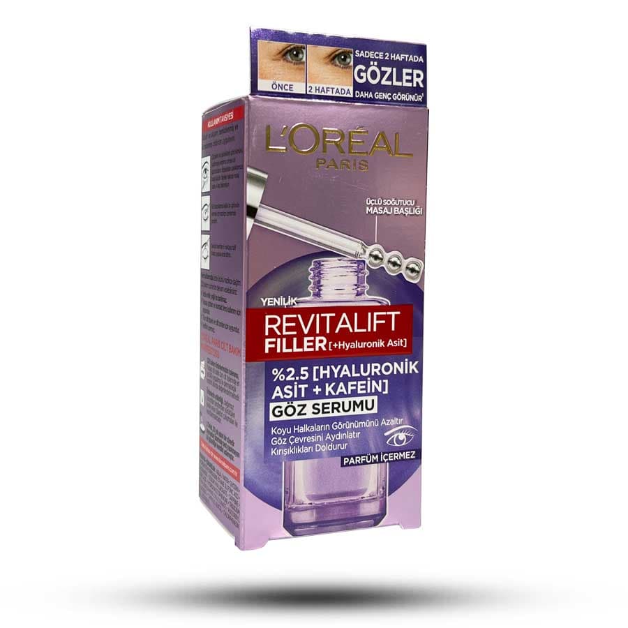 سرم دور چشم روشن کننده و ضد چروک لورال مدل Revitalift Filler حجم 20 میل