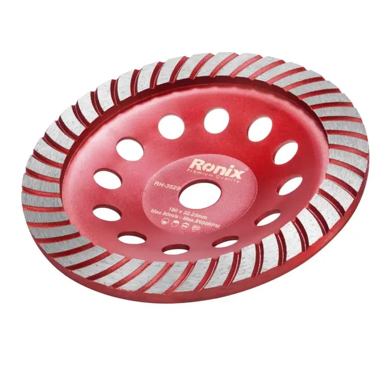 ساب گرانیت بر کاسه ای 180 میلی متری توربو رونیکس کد RH-3529 — تصویر ۳