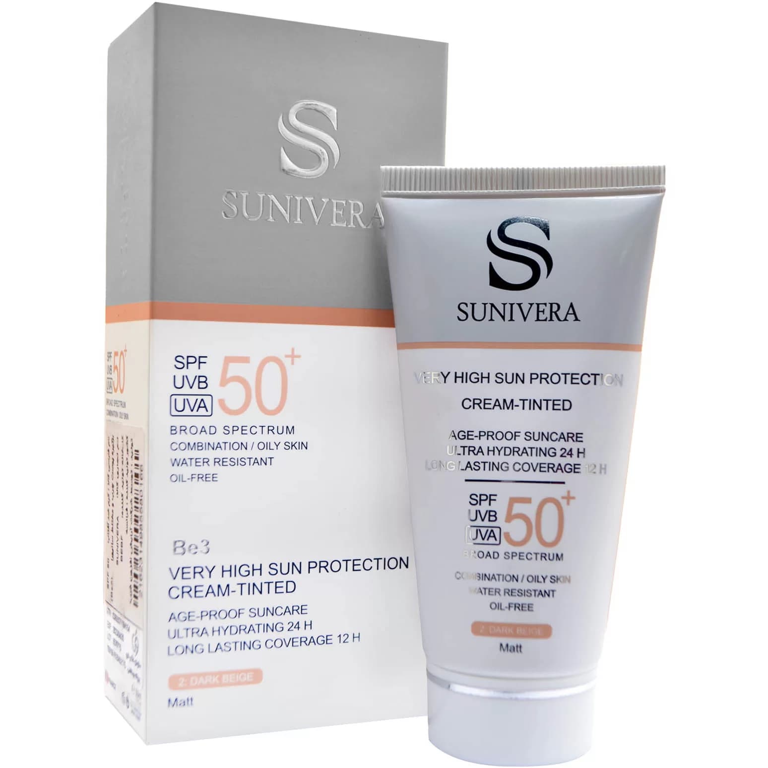 کرم ضد آفتاب سانیورا spf50 مخصوص پوست چرب 1/5 matt رنگ بژ — تصویر ۴