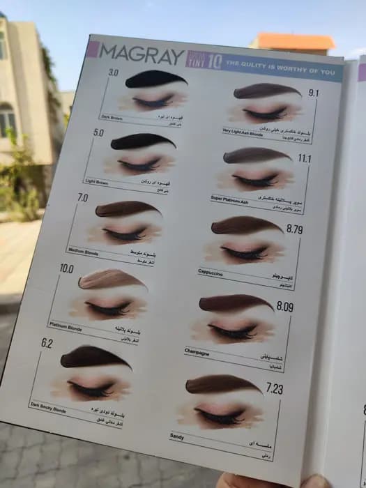 کیت رنگ ابرو ماگرای بلوند متوسط شماره 7.0 — تصویر ۴