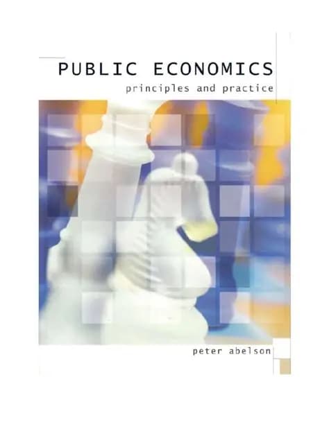 کتاب Public Economics: Principles and Practice (اقتصاد عمومی: اصول و تمرین) نسخه انگلیسی PDF | پیتر ایبلسون — تصویر ۲