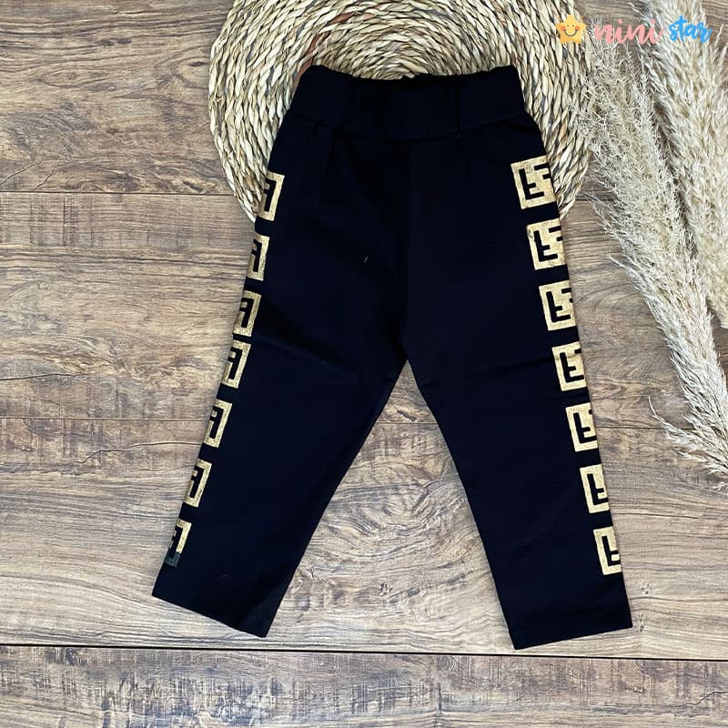 ست سویشرت و تیشرت و شلوار دخترانه FENDI سه تکه — تصویر ۶
