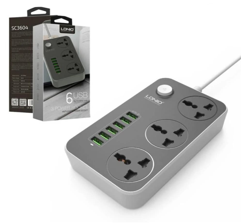 شارژر USB و چندراهی برق بلکین SC3604 — تصویر ۲