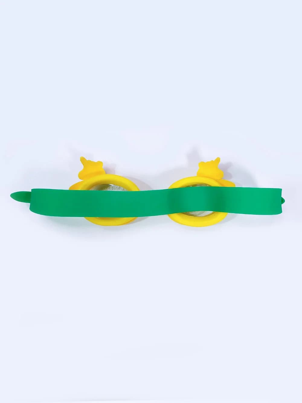 عینک استخر طرح دار فانتزی بچگانه با طرح اسب تک شاخ به رنگ زرد و سبز به همراه گوشگیر و ضد بخار — تصویر ۷