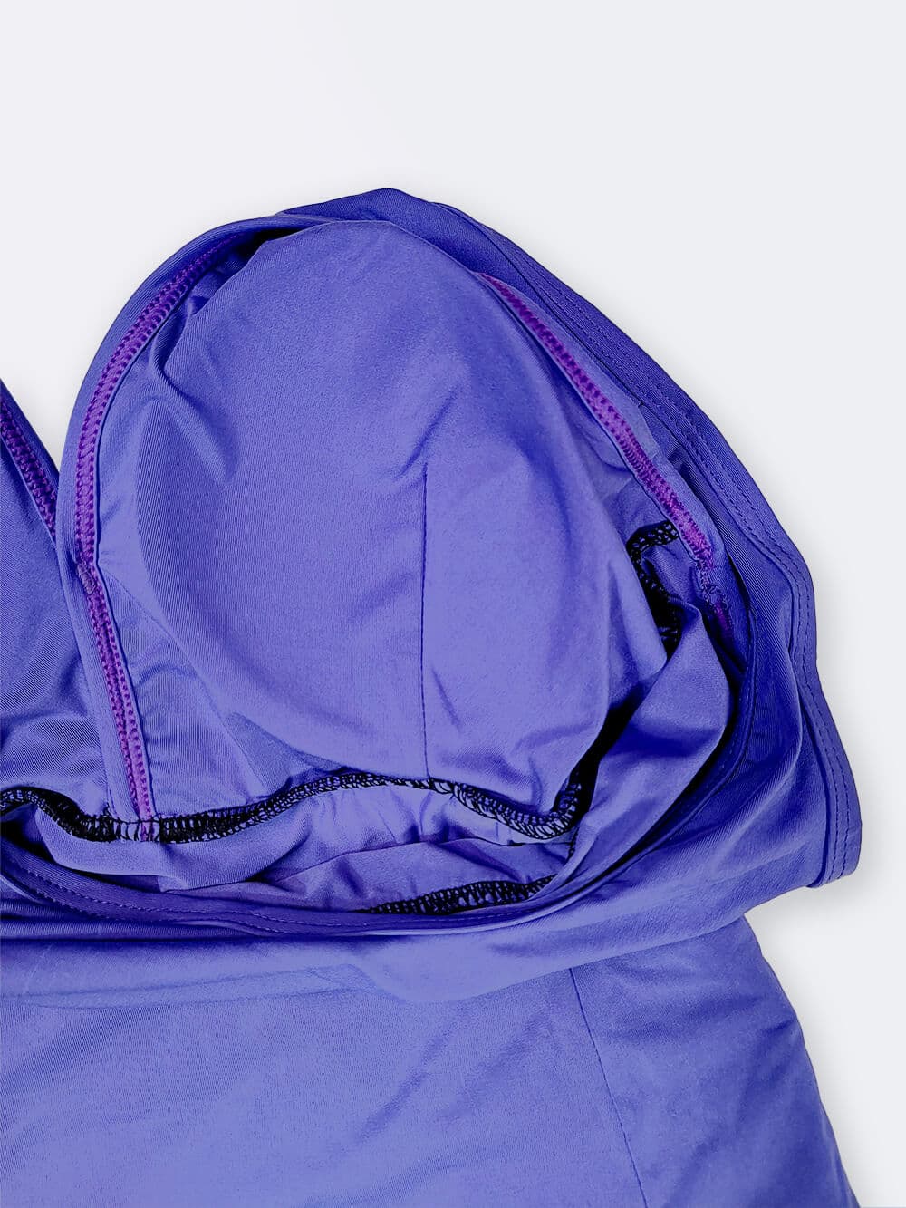 مایو دامن دار زنانه یاسی ( مابین آبی و بنفش ) رنگ بصورت پادار برند اسپیدو ( Speedo ) — تصویر ۶