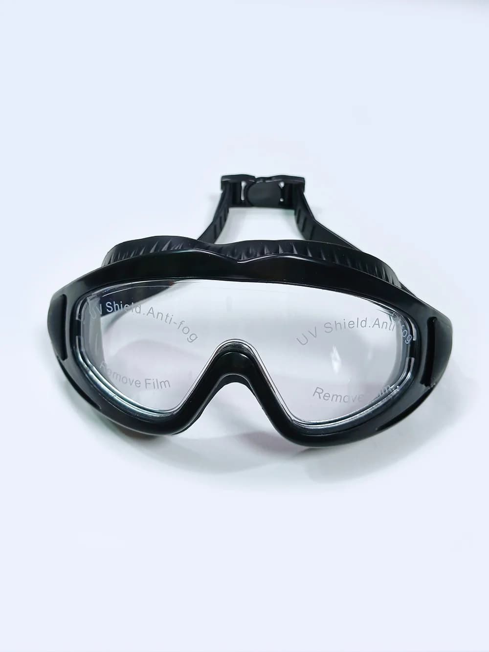 عینک شنا فریم بزرگ زنانه و مردانه مشکی رنگ سیلیکونی اسپیدو ( Speedo ) — تصویر ۲