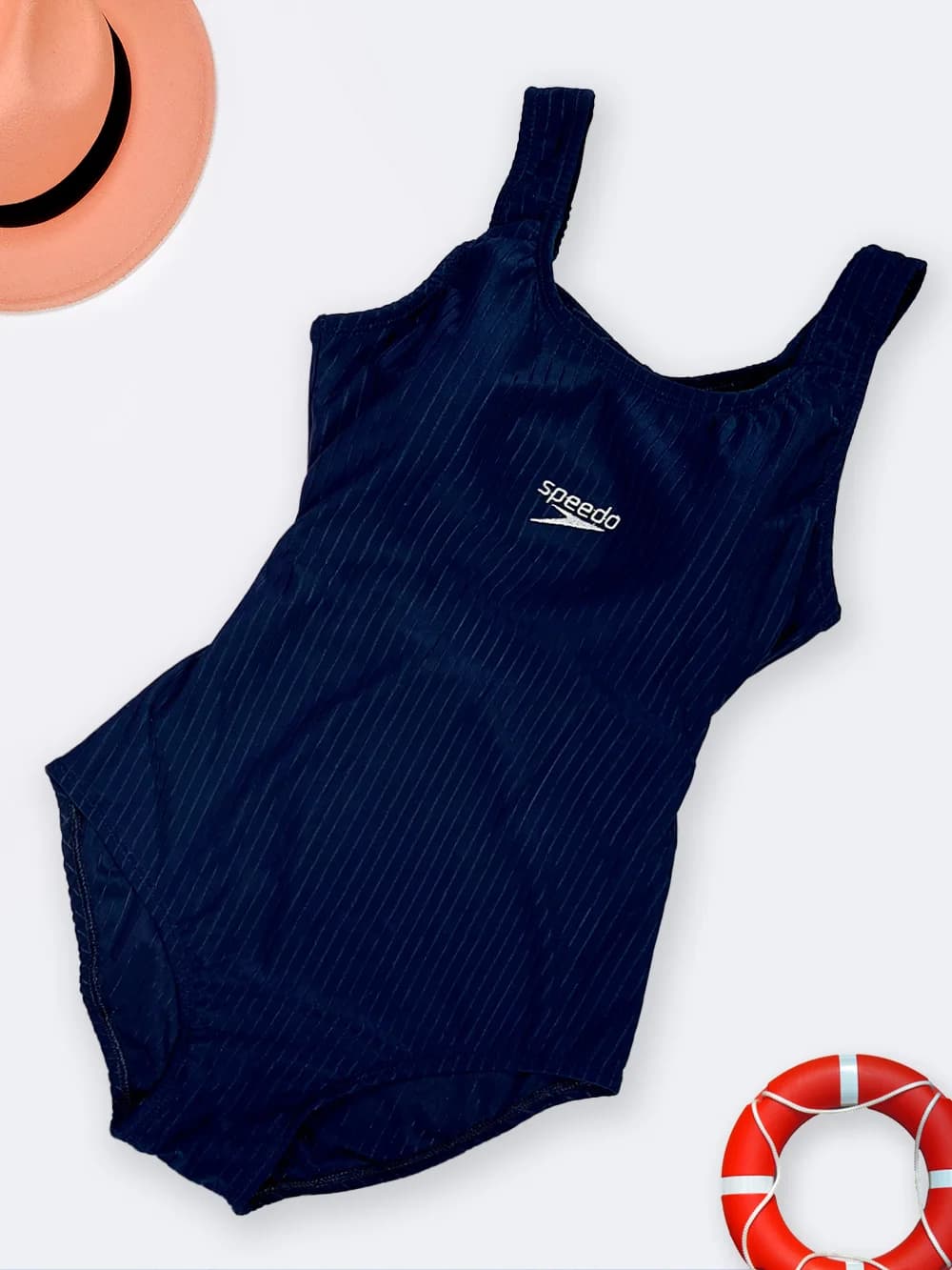 مایو اسلیپ زنانه طرح راه راه کلاسیک شیک بصورت کاپدار اسپیدو ( Speedo ) خاص