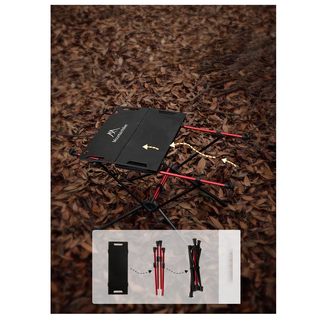 میز تاشو کمپینگ Mountainhiker مدل SZK728 — تصویر ۳