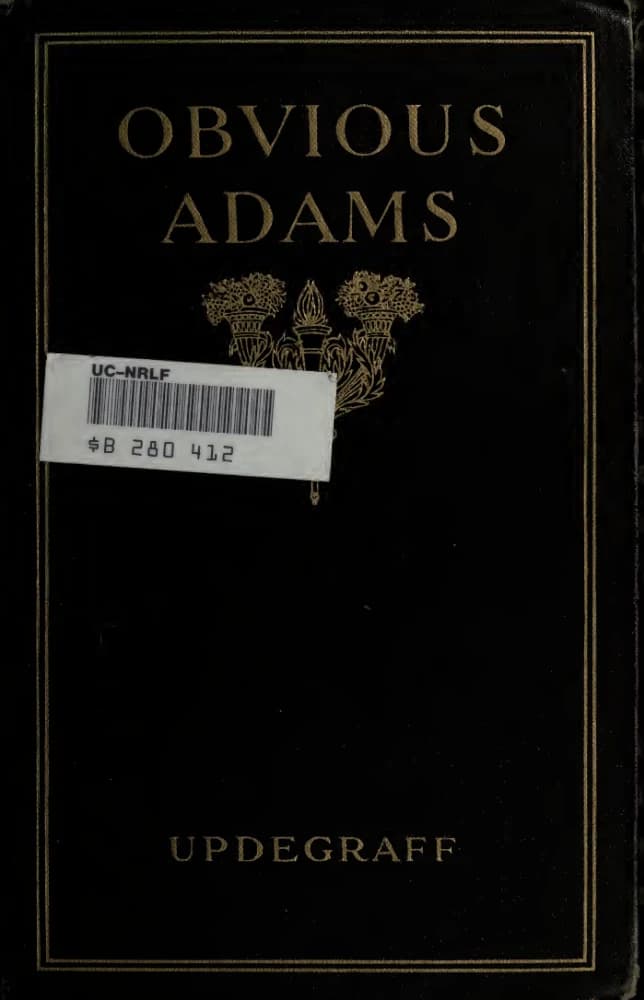 کتاب Obvious Adams (آدامزِ بدیهی: داستان یک تاجر موفق) نسخه انگلیسی PDF | رابرت آپدگراف