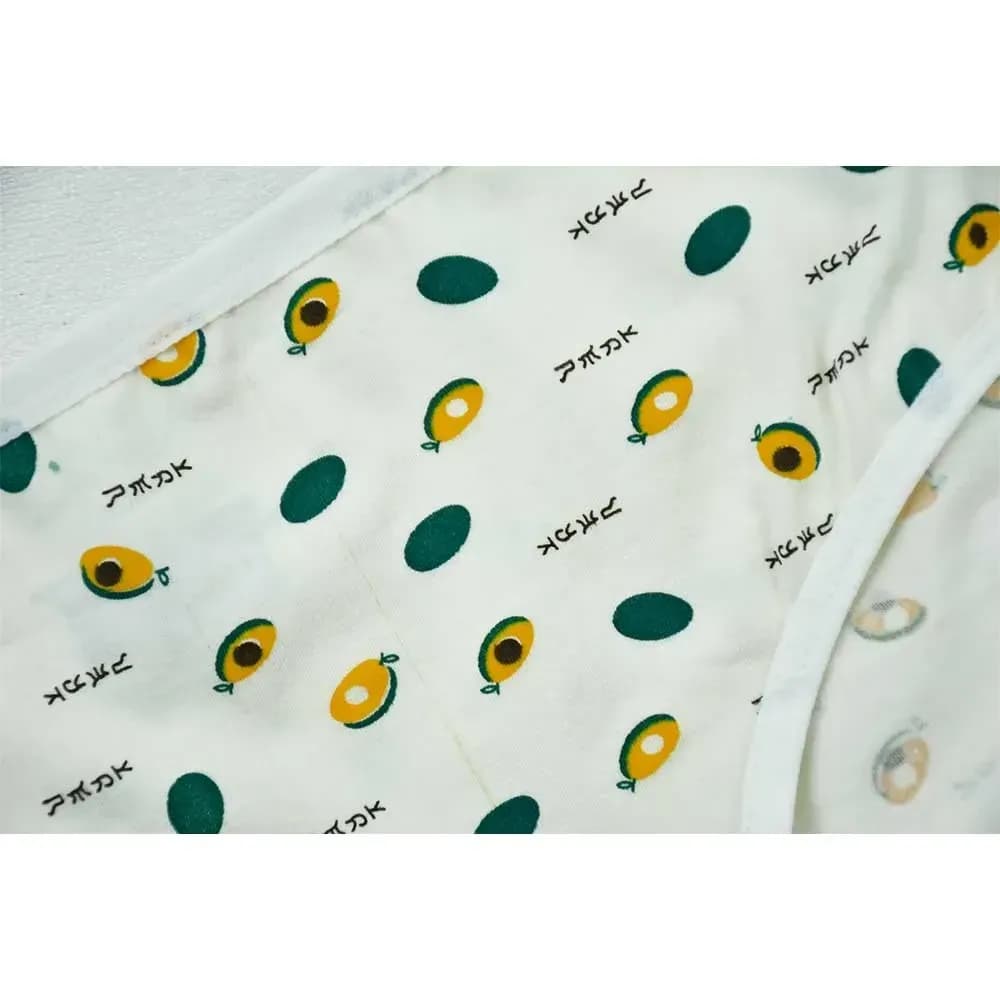 شورت زنانه نخی رنگ کرم انبه ای سایز بزرگ — تصویر ۳
