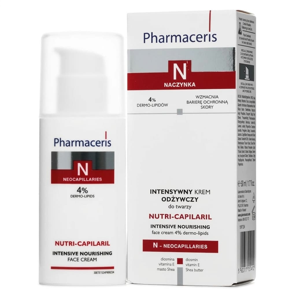 کرم تغذیه‌کننده و ضد قرمزی فارماسریس Pharmaceris N Nutri-Capilaril Intensive Nourishing Face Cream