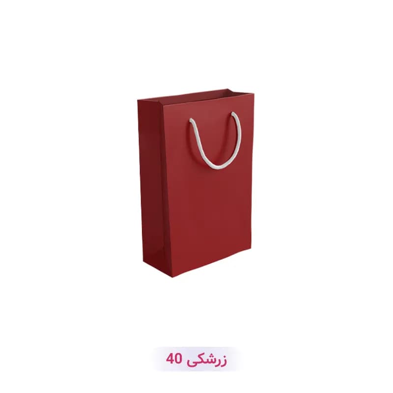 پاکت کادو با طرح ساده تک رنگ زرشکی (سری 40)