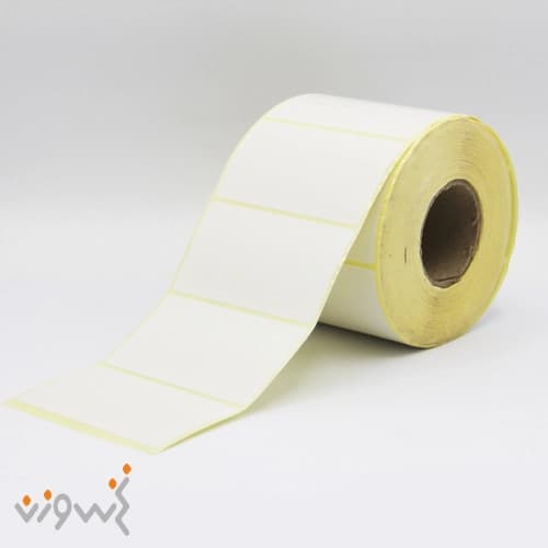لیبل کاغذی تک ردیف 75*40 1000 عددی — تصویر ۲