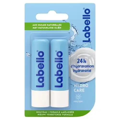 بالم لب دو قلو لابلو مدل hydra care با SPF15 آبرسانی 24 ساعته بسته دو عددی 5.5 میل