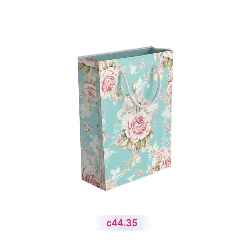 پاکت کادو با طرح گل آبی (سری 35)
