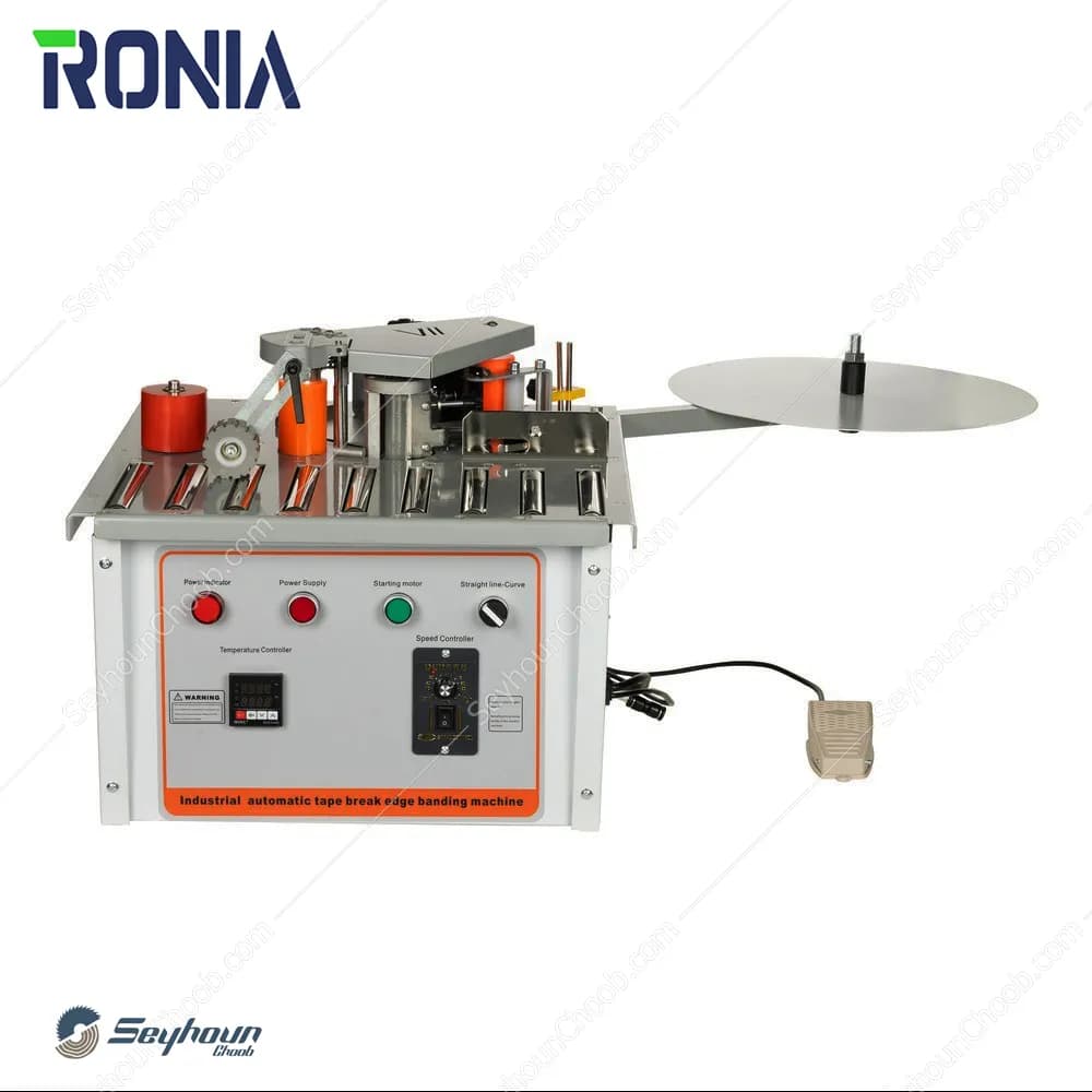 دستگاه لبه چسبان رونیا منحنی صفحه غلطک دار رومیزی مدل RONIA ERS12 — تصویر ۶