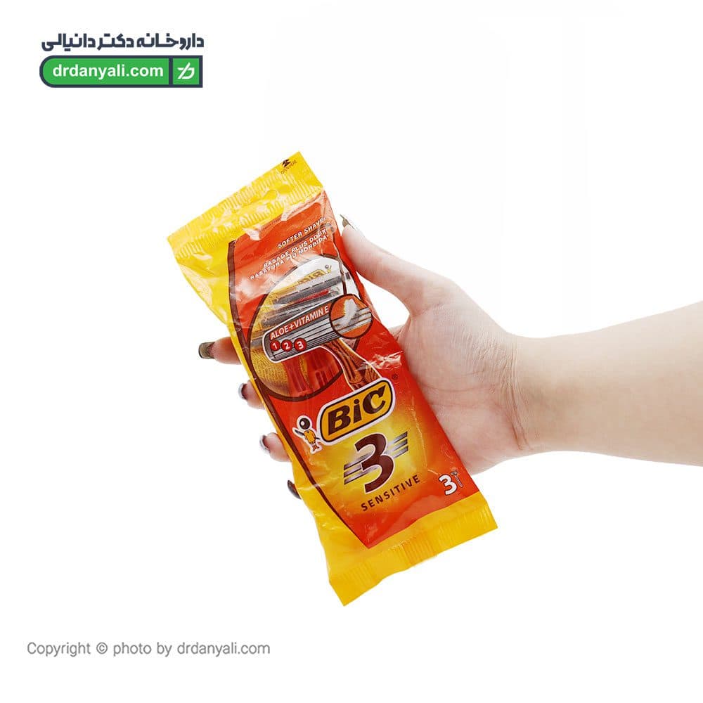تیغ 3 لبه پوست حساس بیک 3 عدد — تصویر ۲