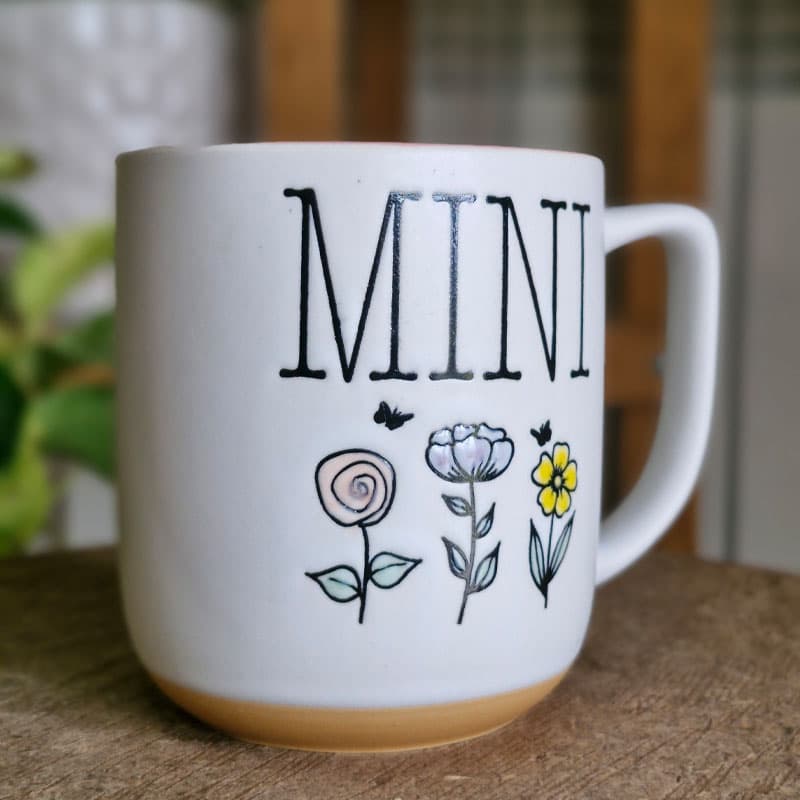 ماگ سرامیکی گل دار MINI — تصویر ۳