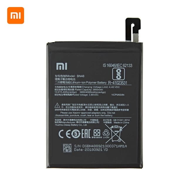 باطری BN48 باتری اصلی شیائومی Xiaomi Redmi Note 6 Pro — تصویر ۲