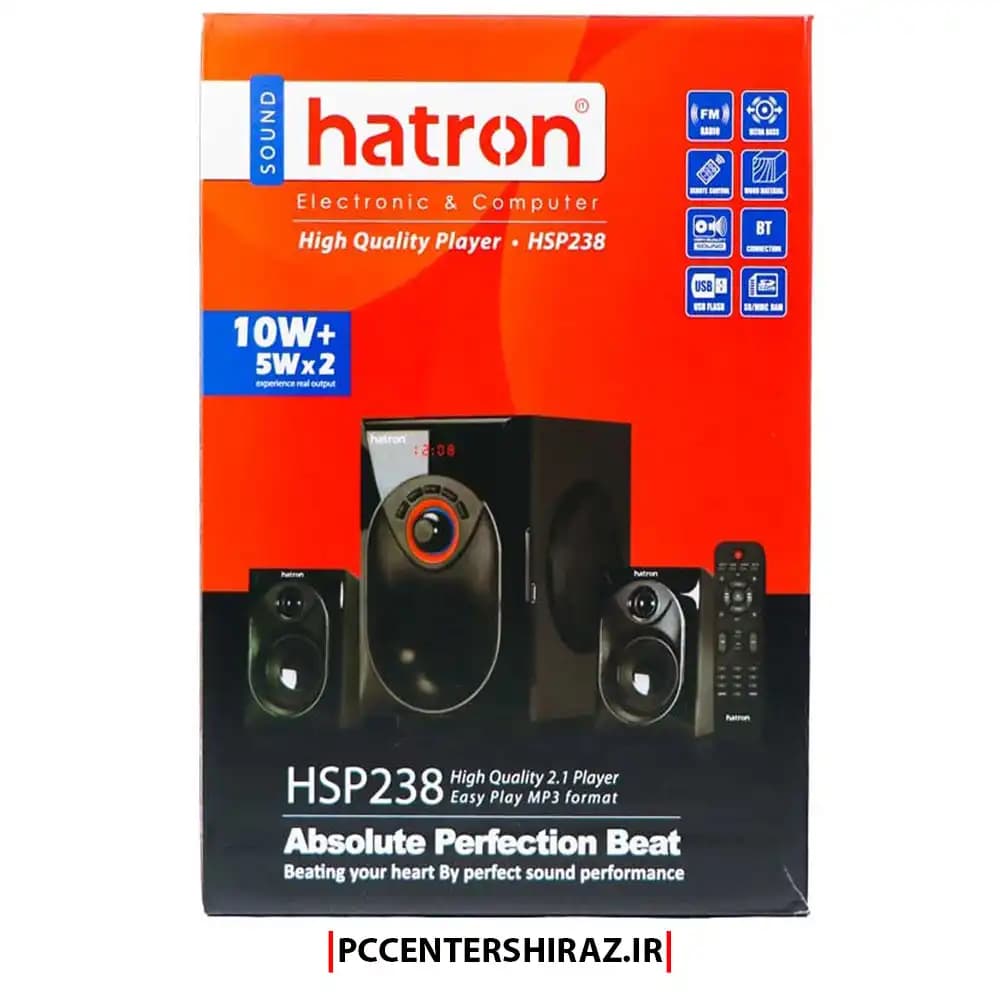 اسپیکر هترون مدل HSP238 Hatron Media Player — تصویر ۵