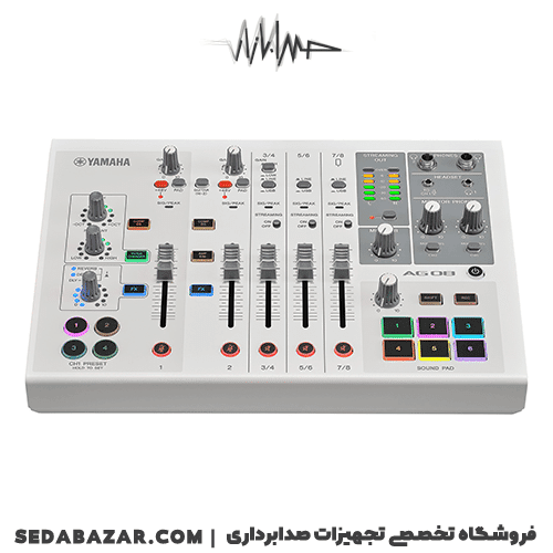 YAMAHA AG08 لایو استریمینگ میکسر — تصویر ۸