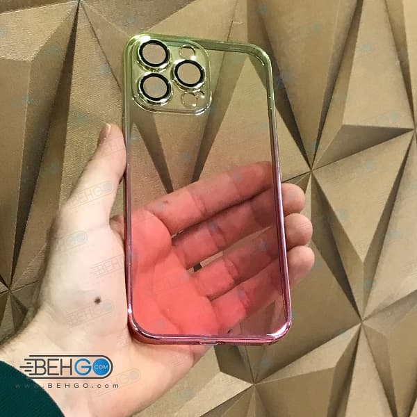 قاب گوشی آیفون ۱۴ پرو مکس مدل شیشه ای رنگی iPhone 14 Pro Max — تصویر ۳