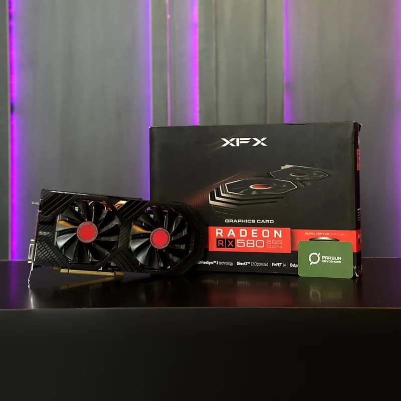 کارت گرافیک ایکس اف ایکس مدل XFX RX 580 8GB استوک — تصویر ۳