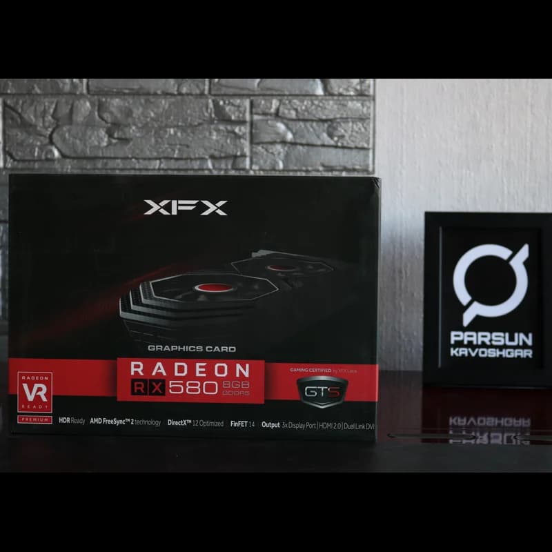 کارت گرافیک ایکس اف ایکس مدل XFX RX 580 8GB استوک — تصویر ۴