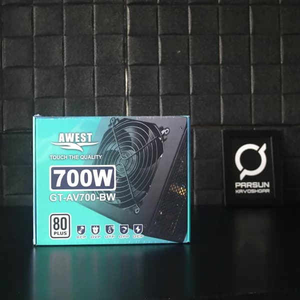 پاور 700 وات اوست مدل AWEST GT-700W-BW — تصویر ۲
