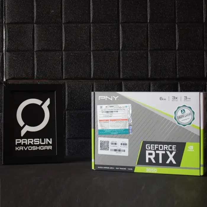 کارت گرافیک PNY RTX 3050 6GB VERTO Dual Fan — تصویر ۲