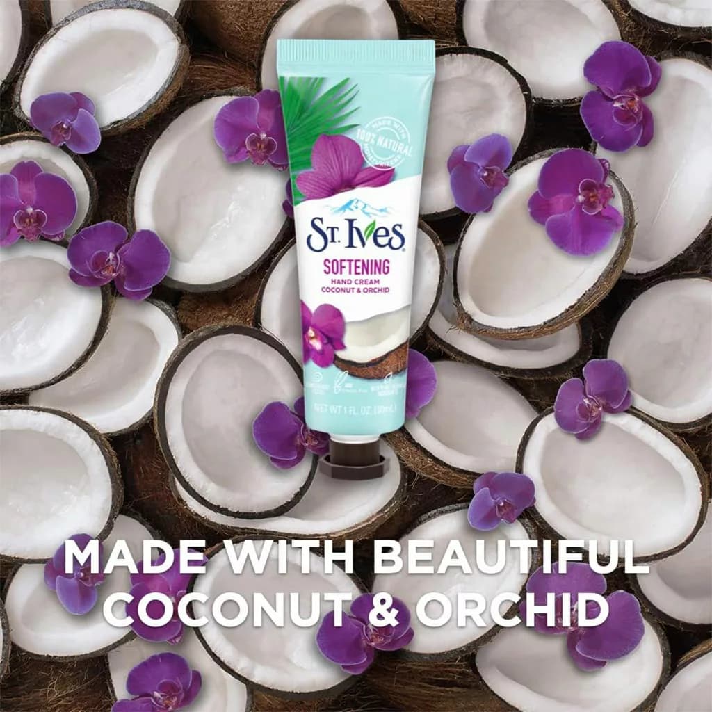 کرم دست St. Ives مدل Softening حاوی عصاره نارگیل و ارکیده حجم 30 میل — تصویر ۵