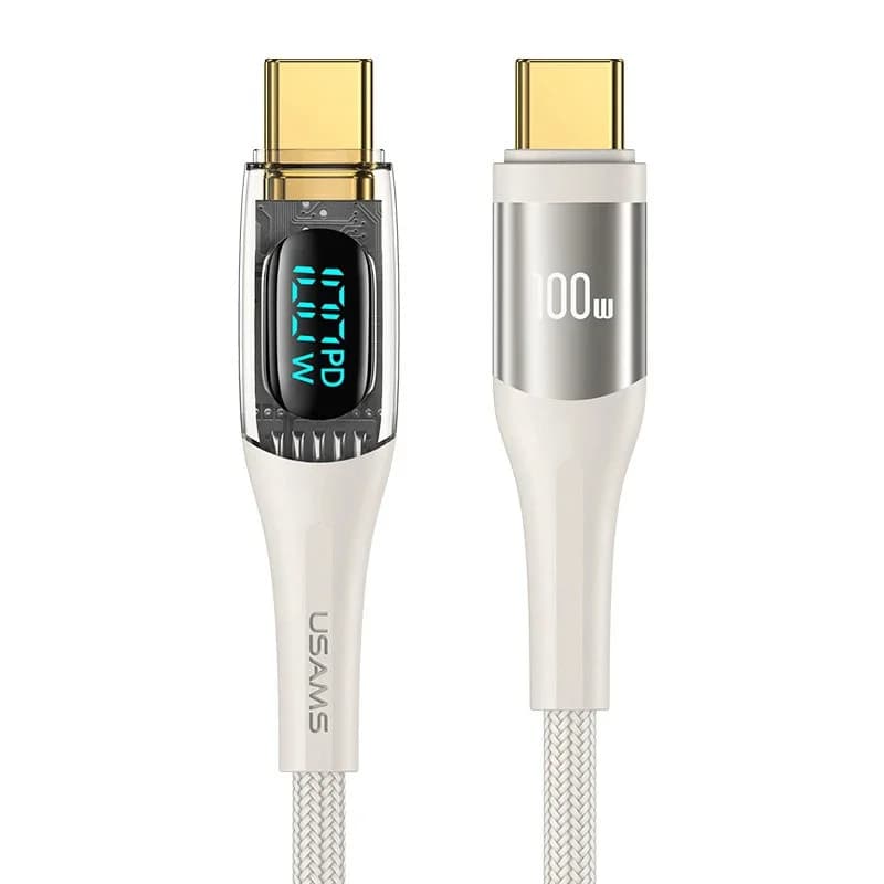 کابل فست شارژ 1.2 متری Type-C به Type-C یوسمز US-SJ590 PD 100W — تصویر ۶