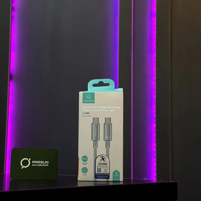 کابل 1.2 متری Type-C به Type-C یوسمز US-SJ660 — تصویر ۴