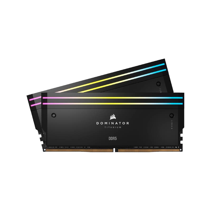 رم دسکتاپ کورسیر مدل DOMINATOR TITANIUM RGB (2x48GB) 7000MHz CL40 ظرفیت 96 گیگابایت