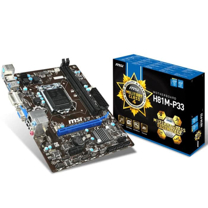 مادربرد ام اس ای MSI H81M P33 استوک