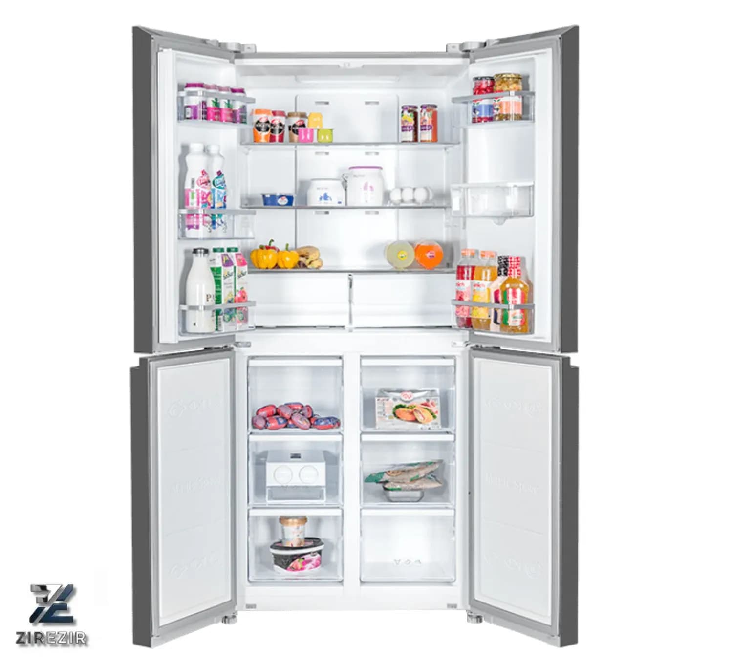 یخچال فریزر ساید بای ساید 28 فوت ایکس ویژن مدل TF541 — تصویر ۳