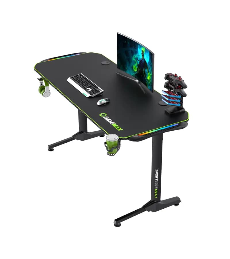 میز گیمینگ گیم مکس GameMax D140 Carbon RGB — تصویر ۳