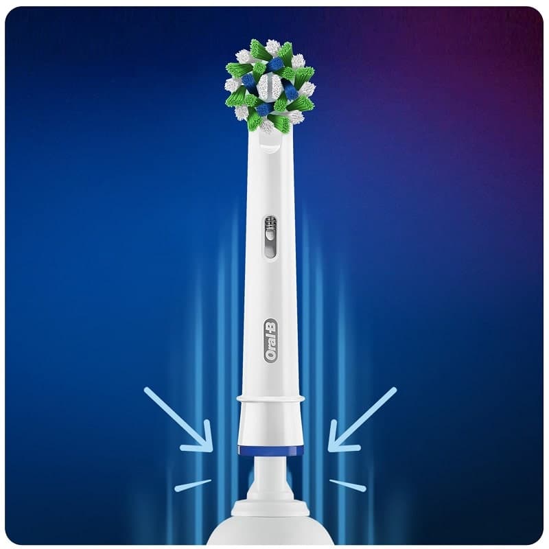 سری یدکی مسواک برقی اورال بی Oral-B سری Cross Action مدل Clean Maximiser بسته 4 عددی — تصویر ۴