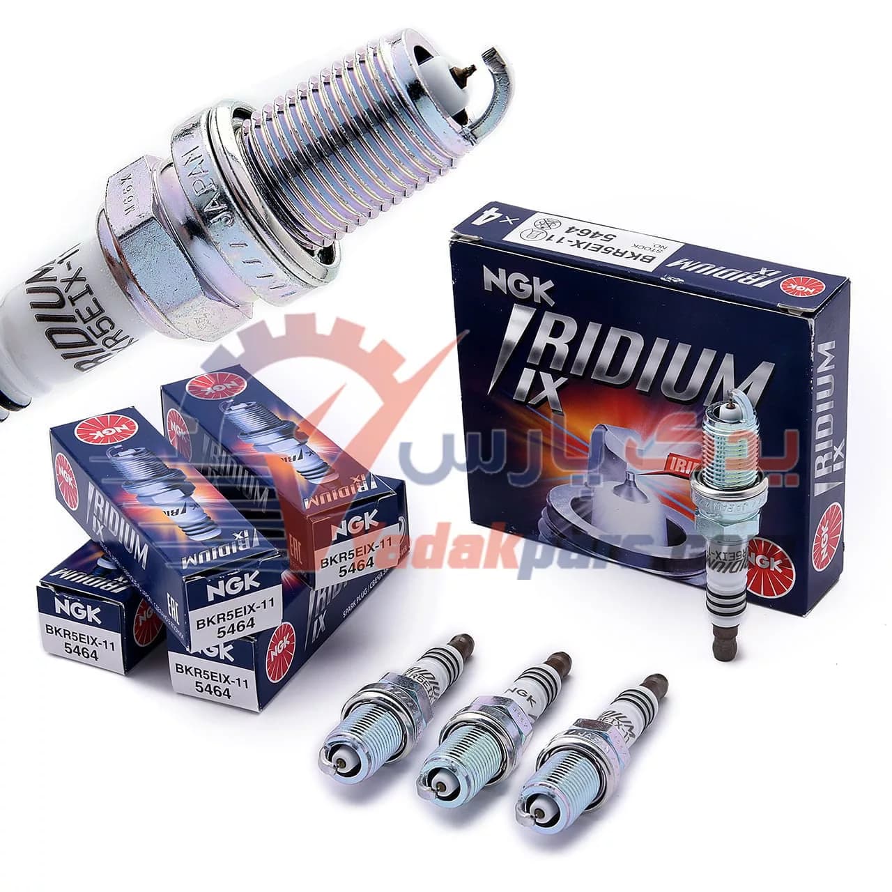 شمع ایریدیم IX پایه کوتاه NGK کد 5464 (بسته 4 عددی)