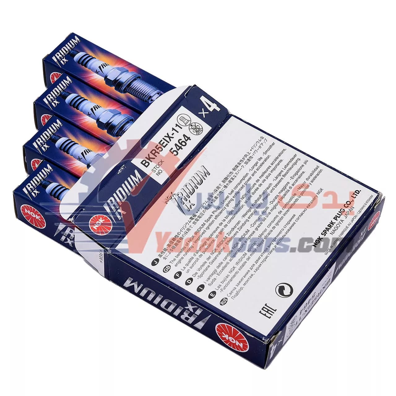شمع ایریدیم IX پایه کوتاه NGK کد 5464 (بسته 4 عددی) — تصویر ۳