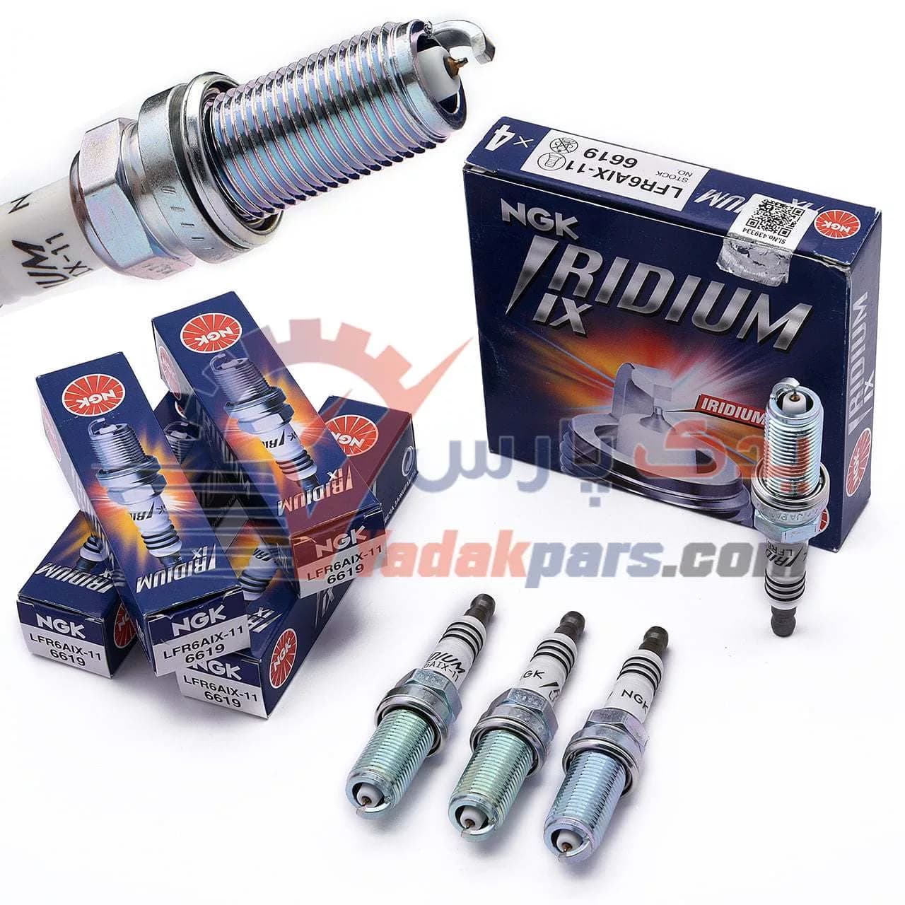 شمع پایه بلند ایریدیم ix پایه بلند برند ان جی کا- 6619 (بسته۴عددی)