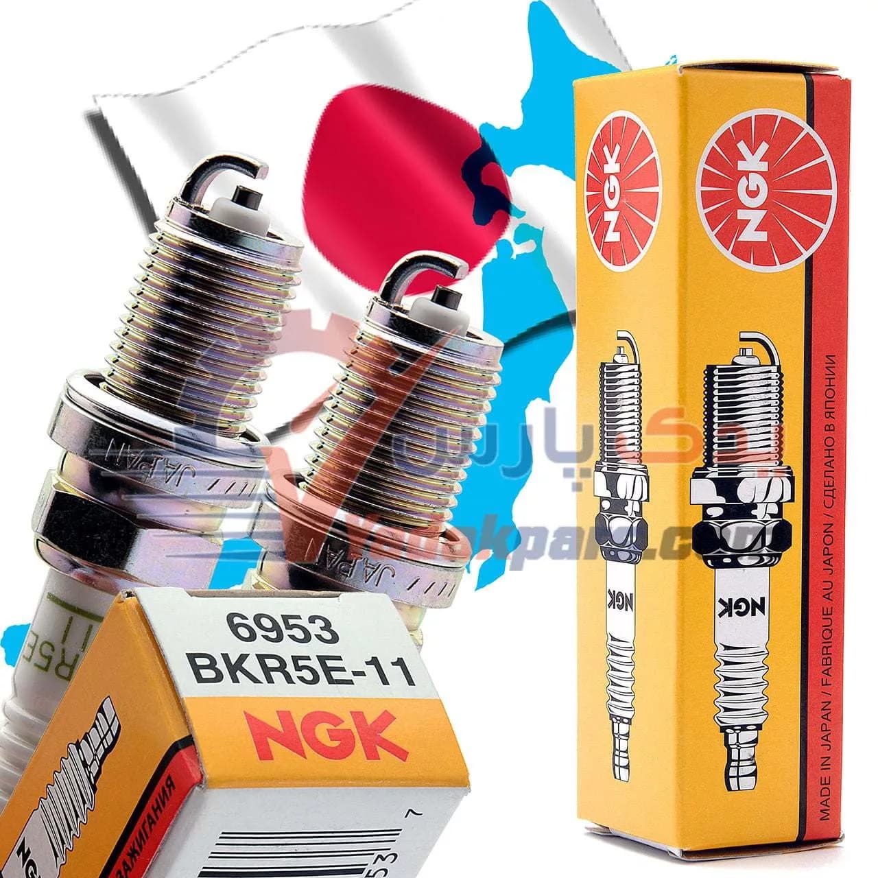 شمع پایه کوتا BKR5E-11 انجیکا نیسان پیکاپ و رونیز (بسته۴عددی)