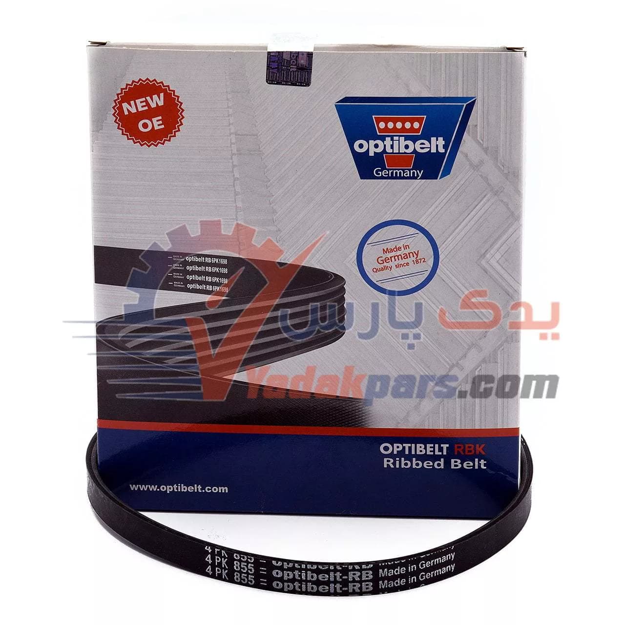 تسمه دینام پژو ۴۰۵ SLX موتور تیوفایو اپتی بلت آلمان — تصویر ۳