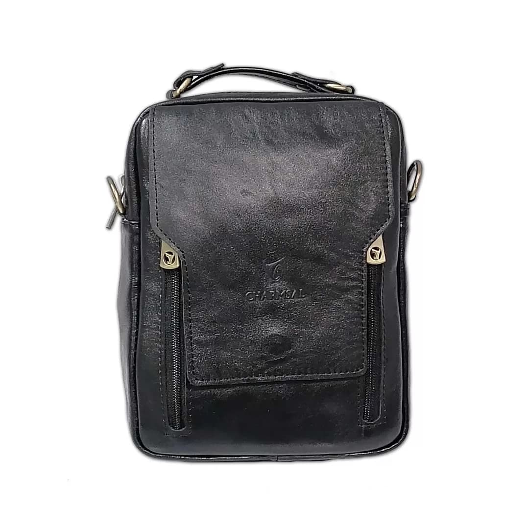 کیف سردوشی چرم طبیعی چرمسال – مدل 413-5 — تصویر ۴