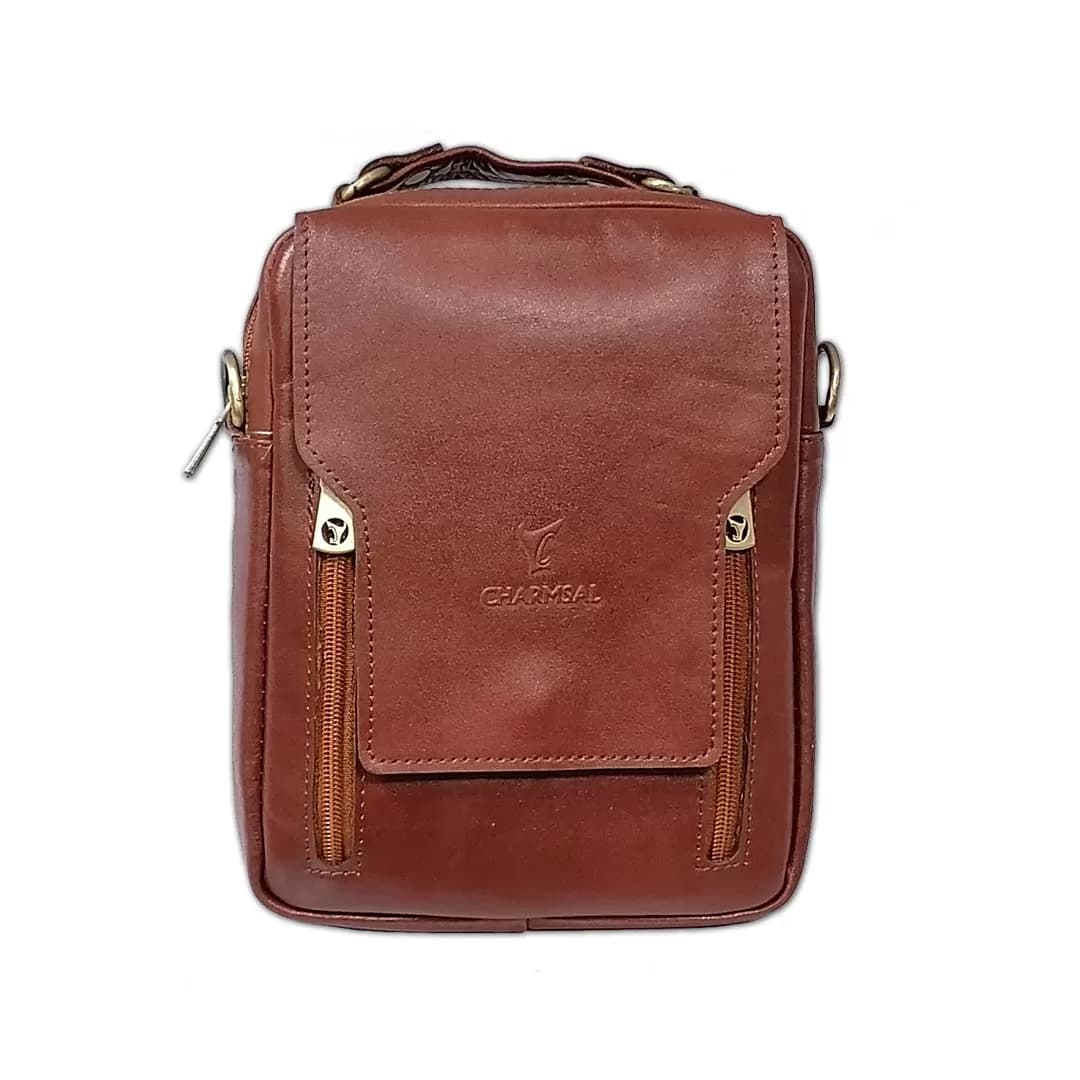 کیف سردوشی چرم طبیعی چرمسال – مدل 413-5 — تصویر ۵