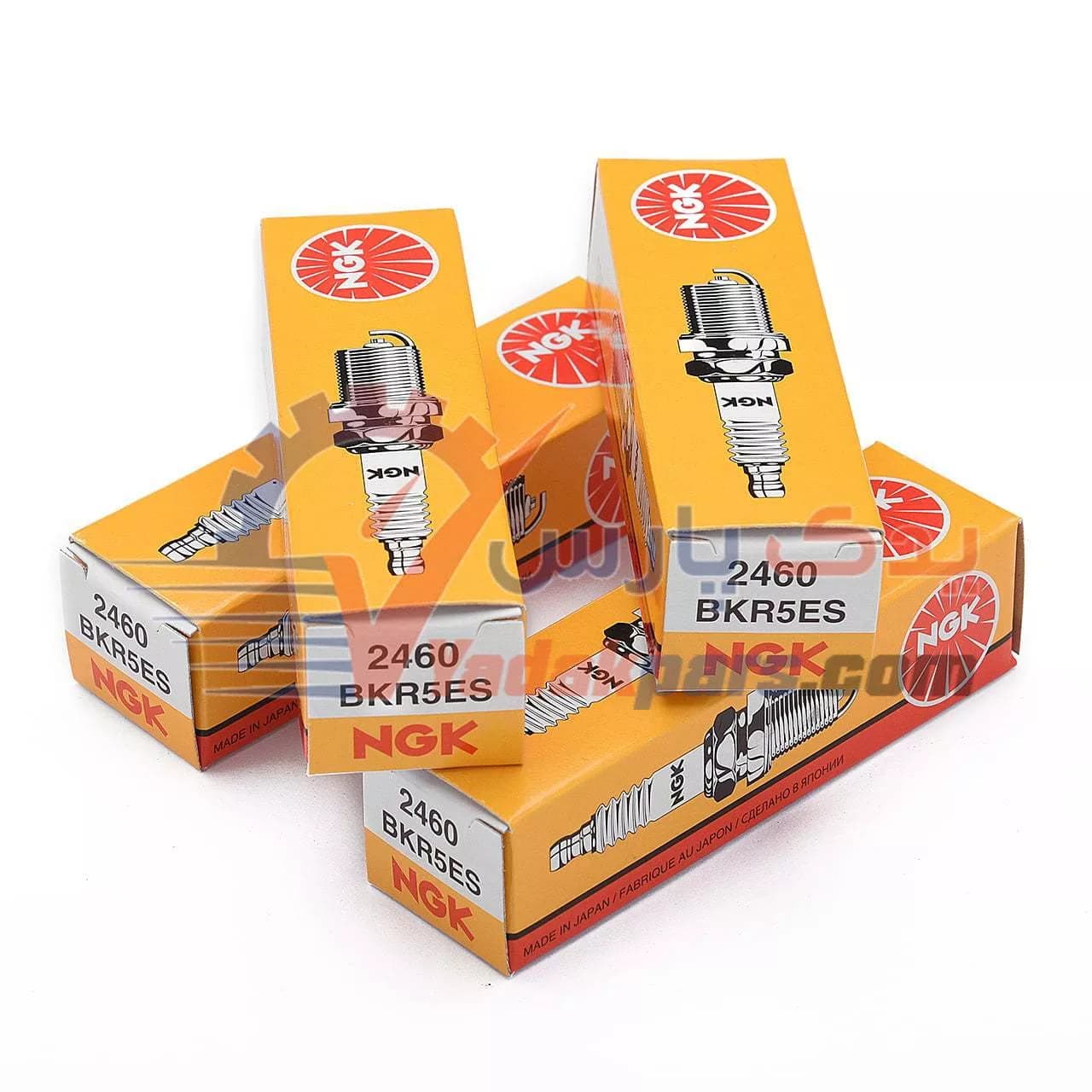 شمع انجیکا پایه کوتاه انژکتور نیکل – کد 2460 (بسته ۴عددی) — تصویر ۲